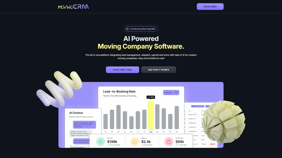 MovingCRM website preview