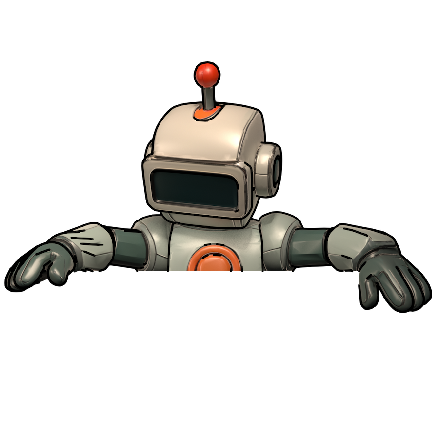 The robot is looking at the portfolio.