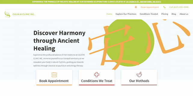 CULIA KI CLINIC INC. Design Preview